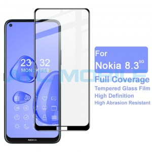 Tvrzen&eacute; sklo IMAK Pro+ Nokia 8.3 5G čern&eacute;, 2,5D