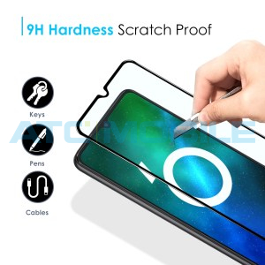 Tvrzen&eacute; sklo NORTHJO Samsung Galaxy A15 (SM-A155, A156) čern&eacute;, 2,5D