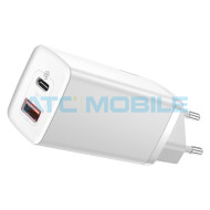 Nab&iacute;ječka Baseus GaN2 Lite 65W (USB-C, USB) b&iacute;l&aacute;