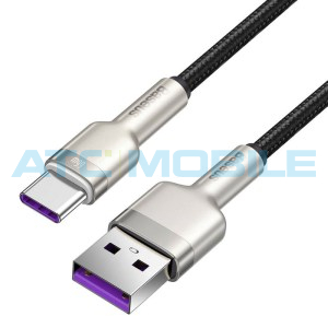 Kabel Baseus Cafule USB / USB-C  černo (66W, 0,25m)