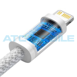Kabel Baseus Dynamic USB-C / Lightning b&iacute;l&yacute; (20W, 2m)