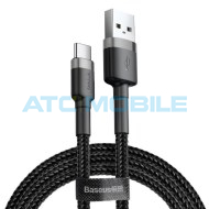 Kabel Baseus Rapid Charge USB / USB-C  černo-&scaron;ed&yacute; (3A, 1m)