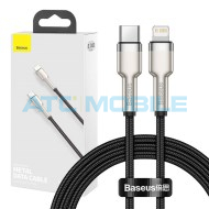 Kabel Baseus Cafule USB-C / Lightning čern&yacute; (20W, 1m)