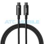 Kabel Baseus Tungsten Gold Fast Charging USB-C / USB-C čern&yacute; (240W, 2m)