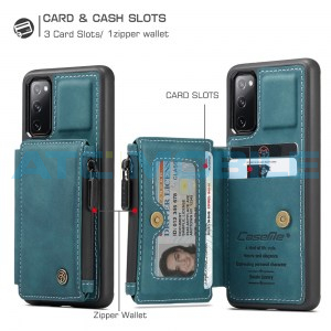 Kryt CaseMe Samsung Galaxy S20 FE (SM-G780, SM-G781) s peněženkou modr&yacute;