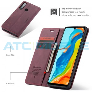Pouzdro CaseMe Magnetic Book Huawei P30 Lite (MAR-LX1) červen&eacute;