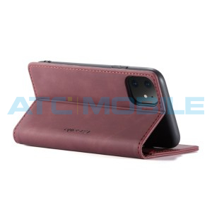 Pouzdro CaseMe Book  iPhone 11 červen&eacute; (Wine Red)