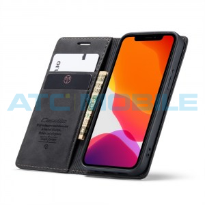 Pouzdro CaseMe Magnetic Book iPhone 12 Mini čern&eacute;