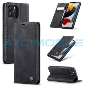 Pouzdro CaseMe Magnetic Book iPhone 13 Pro čern&eacute;