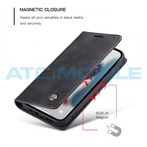 Pouzdro CaseMe Magnetic Book iPhone 13 Pro Max čern&eacute;