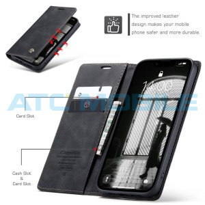 Pouzdro CaseMe Book  iPhone 16e čern&eacute;