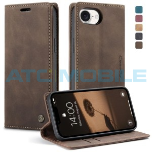 Pouzdro CaseMe Book  iPhone 16e tm.hněd&eacute; (Coffee)