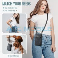Luxusn&iacute; ta&scaron;ka CaseMe čern&aacute; (telefon, karty, RFID blokace, velikost do 7,3)