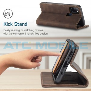 Pouzdro CaseMe Magnetic Book Samsung Galaxy A21s (SM-A217) hněd&eacute;