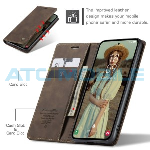 Pouzdro CaseMe Magnetic Samsung Galaxy A35 5G (SM-A356) hněd&eacute;