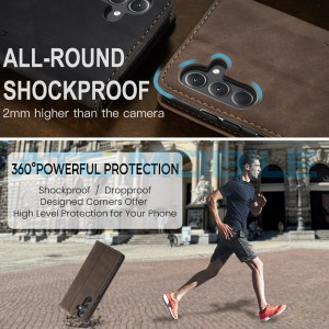 Pouzdro CaseMe Magnetic Samsung Galaxy A35 5G (SM-A356) hněd&eacute;