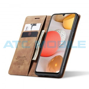 Pouzdro CaseMe Magnetic Book Samsung Galaxy A42 (SM-A425), A42 5G (SM-A426) světle hněd&eacute;