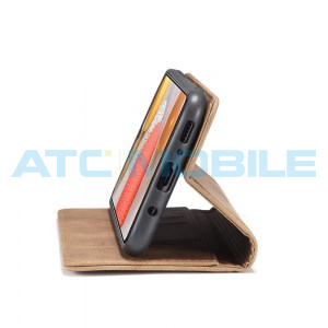 Pouzdro CaseMe Magnetic Book Samsung Galaxy A42 (SM-A425), A42 5G (SM-A426) světle hněd&eacute;