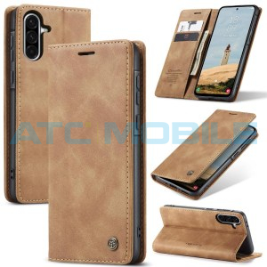 Pouzdro CaseMe Magnetic Book Samsung Galaxy A56 5G (SM-A566) světle hněd&eacute;