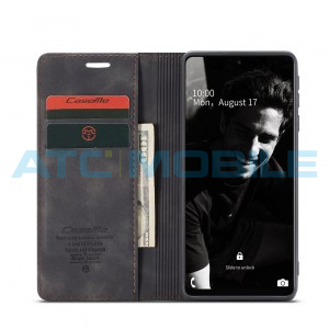 Pouzdro CaseMe Magnetic Book Samsung Galaxy A72 (SM-A725), A72 5G (SM-A726) čern&eacute;