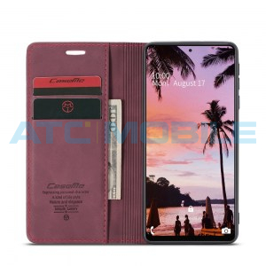 Pouzdro CaseMe Magnetic Book Samsung Galaxy A72 (SM-A725), A72 5G (SM-A726) červen&eacute;