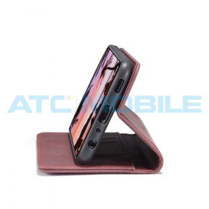 Pouzdro CaseMe Magnetic Book Samsung Galaxy A72 (SM-A725), A72 5G (SM-A726) červen&eacute;