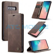 CaseMe Book Samsung Galaxy S10 hněd&eacute;