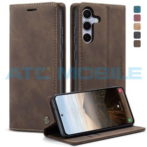 Pouzdro CaseMe Book Samsung Galaxy S25 FE 5G (SM-S731B) tm. hněd&eacute; (Coffee)