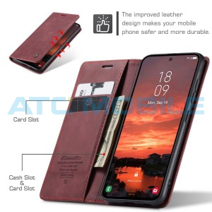 Pouzdro CaseMe Book Samsung Galaxy S25 FE 5G (SM-S731B) červen&eacute;