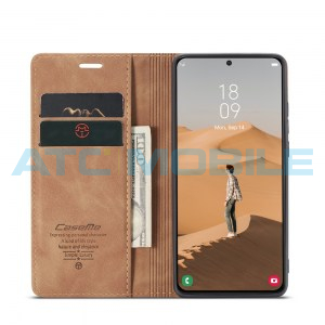 Pouzdro CaseMe Magnetic Book Samsung Galaxy S22+ 5G (SM-S906B) světle hněd&eacute;