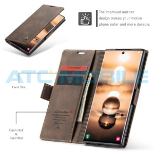 Pouzdro CaseMe Book Samsung Galaxy S24 Ultra 5G (SM-S928B) tm. hněd&eacute; (Coffee)