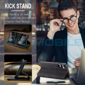 Pouzdro CaseMe Book Samsung Galaxy S25 5G (SM-S931B) čern&eacute;