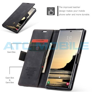 Pouzdro CaseMe Book Samsung Galaxy S25 Ultra 5G (SM-S938B) čern&eacute;