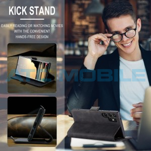 Pouzdro CaseMe Book Samsung Galaxy S25 Ultra 5G (SM-S938B) čern&eacute;