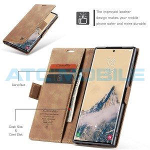 Pouzdro CaseMe Book Samsung Galaxy S25 Ultra 5G (SM-S938B) světle hněd&eacute;