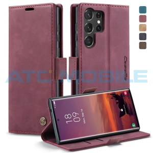 Pouzdro CaseMe Book Samsung Galaxy S25 Ultra 5G (SM-S938B) červen&eacute;