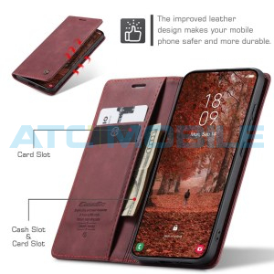 Pouzdro CaseMe Book Samsung Galaxy S26+ 5G (SM-S946B) červen&eacute;
