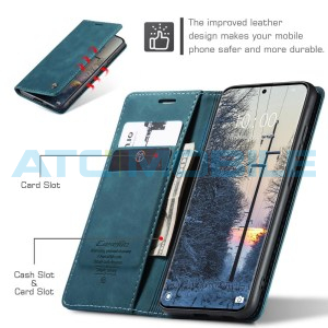 Pouzdro CaseMe Book Redmi Note 15 4G/5G modr&eacute;
