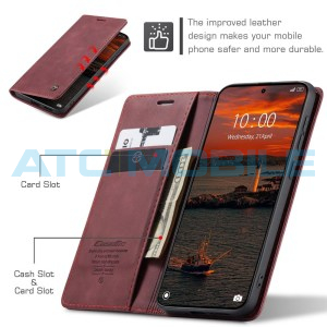 Pouzdro CaseMe Book Redmi Note 15 Pro 4G červen&eacute;