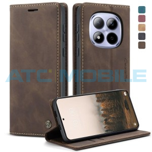 Pouzdro CaseMe Book Redmi Note 15 Pro 5G tm. hněd&eacute; (Coffee)