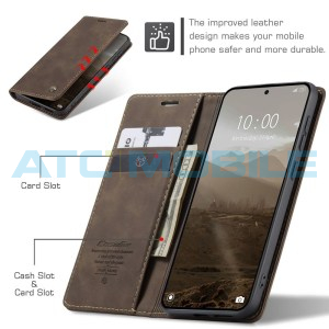 Pouzdro CaseMe Book Redmi Note 15 Pro+ 5G tm. hněd&eacute; (Coffee)