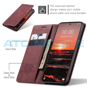 Pouzdro CaseMe Book Redmi Note 15 Pro+ 5G červen&eacute;