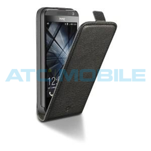 Pouzdro CellularLine Flap Essential - otev&iacute;rac&iacute; pro HTC Desire 300 čern&eacute;