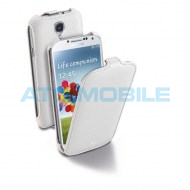 Pouzdro CellularLine Flap otev&iacute;rac&iacute; Samsung Galaxy S4 (i9505) b&iacute;l&eacute;