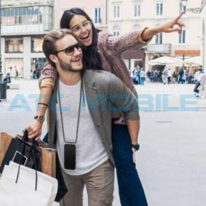 Cellularline Neck-Case s růžovou &scaron;ňůrkou na krk pro Apple iPhone 11 Pro Max