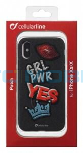 Zadn&iacute; kryt CellularLine PATCH Yes iPhone X, XS, vy&scaron;&iacute;van&yacute; motiv