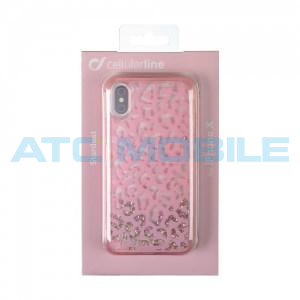 Gelov&yacute; kryt Cellularline Stardust iPhone X, XS motiv Leo