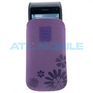 Pouzdro Cellular line TATTO - eco-nabuk, velk&eacute; (telefony do 115x63mm), fialov&eacute;