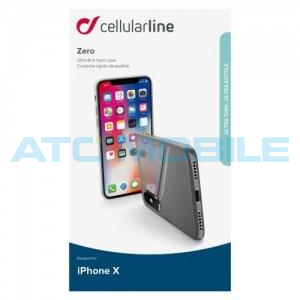 Extratenk&yacute; zadn&iacute; kryt CellularLine ZERO iPhone X/ Xs, čir&yacute;