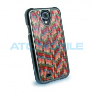 Zadn&iacute; kryt Dado Design Caleido Wood  pro Samsung Galaxy S4, motiv Harlequin